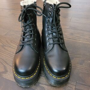 Dr Martens Jadon Platform Women's Black Leather Boots